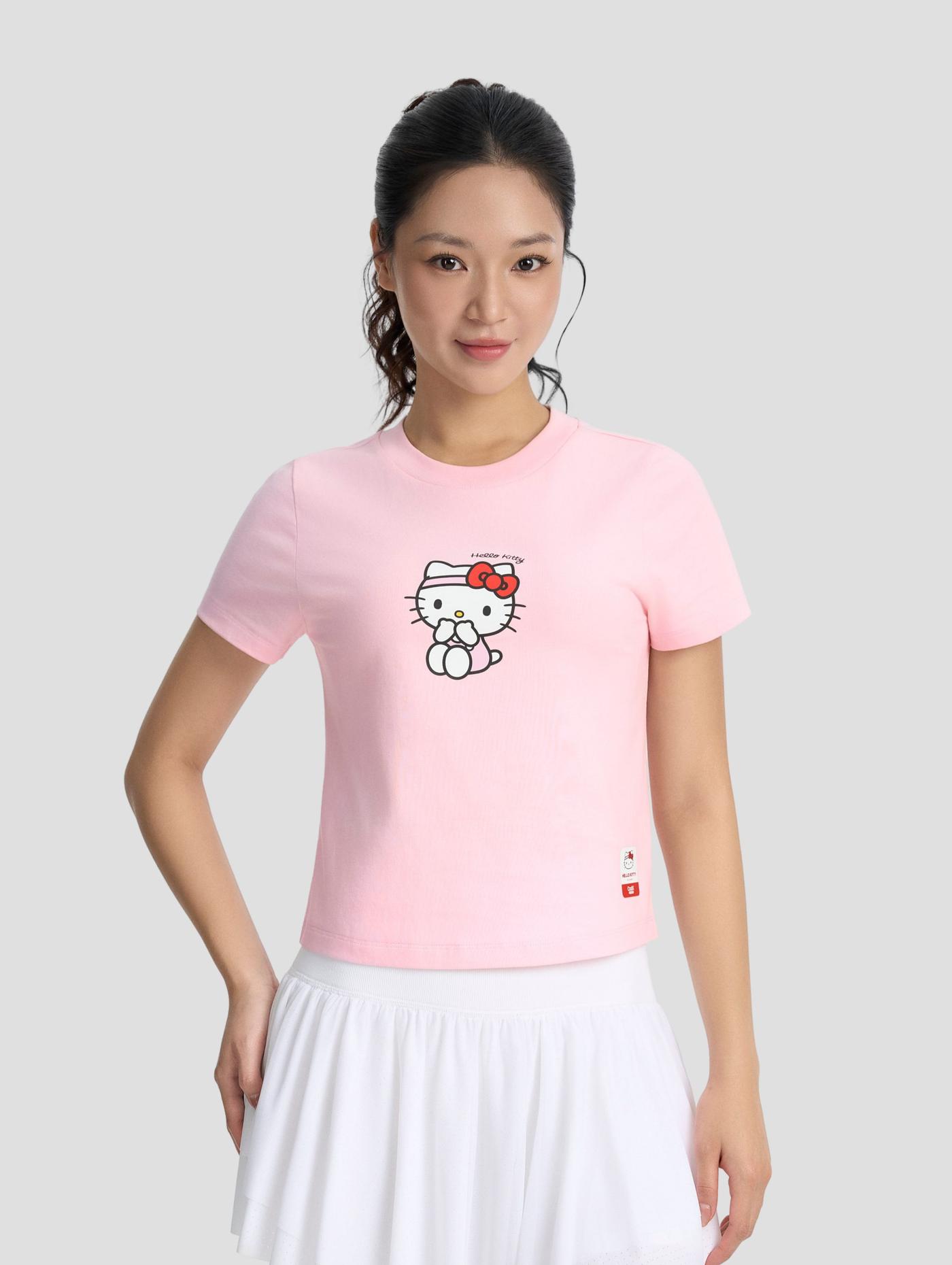 Áo thun cotton Slim Fit Kitty is Shying - undefined