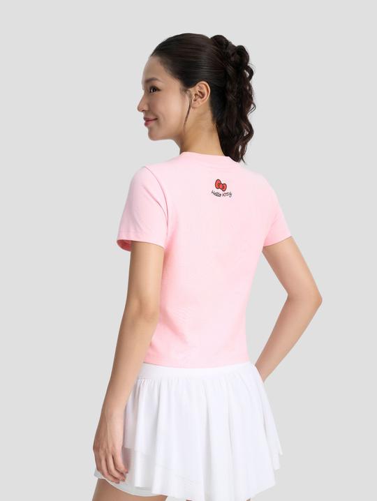 Áo thun cotton Slim Fit Kitty is Shying - undefined