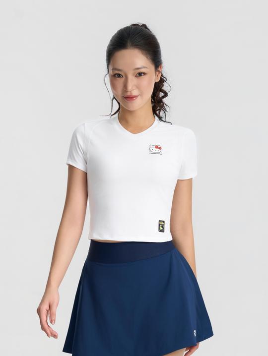 Áo Croptop Pickleball Active with Kitty - undefined