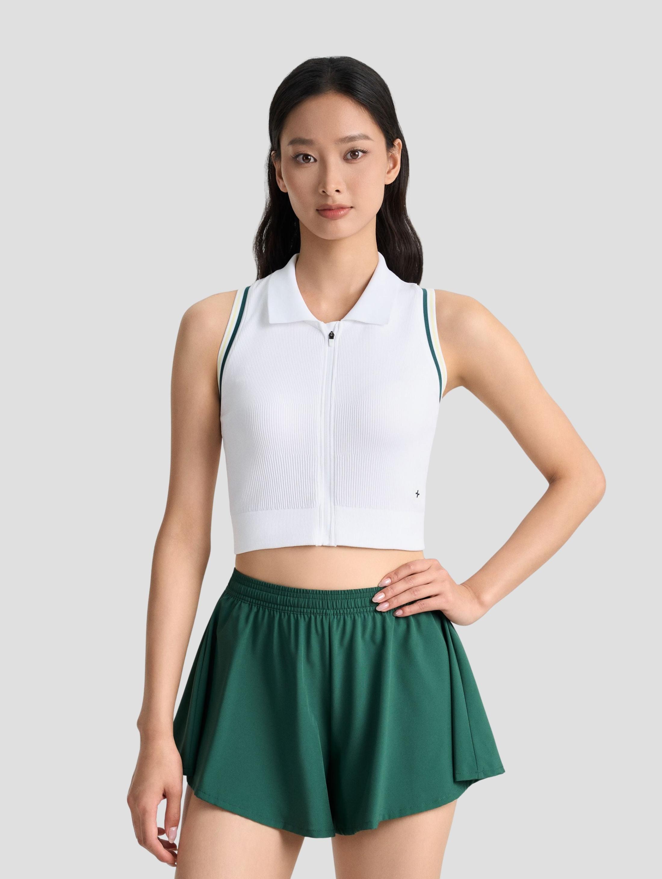 Áo polo thể thao nữ Seamless khoá kéo - undefined