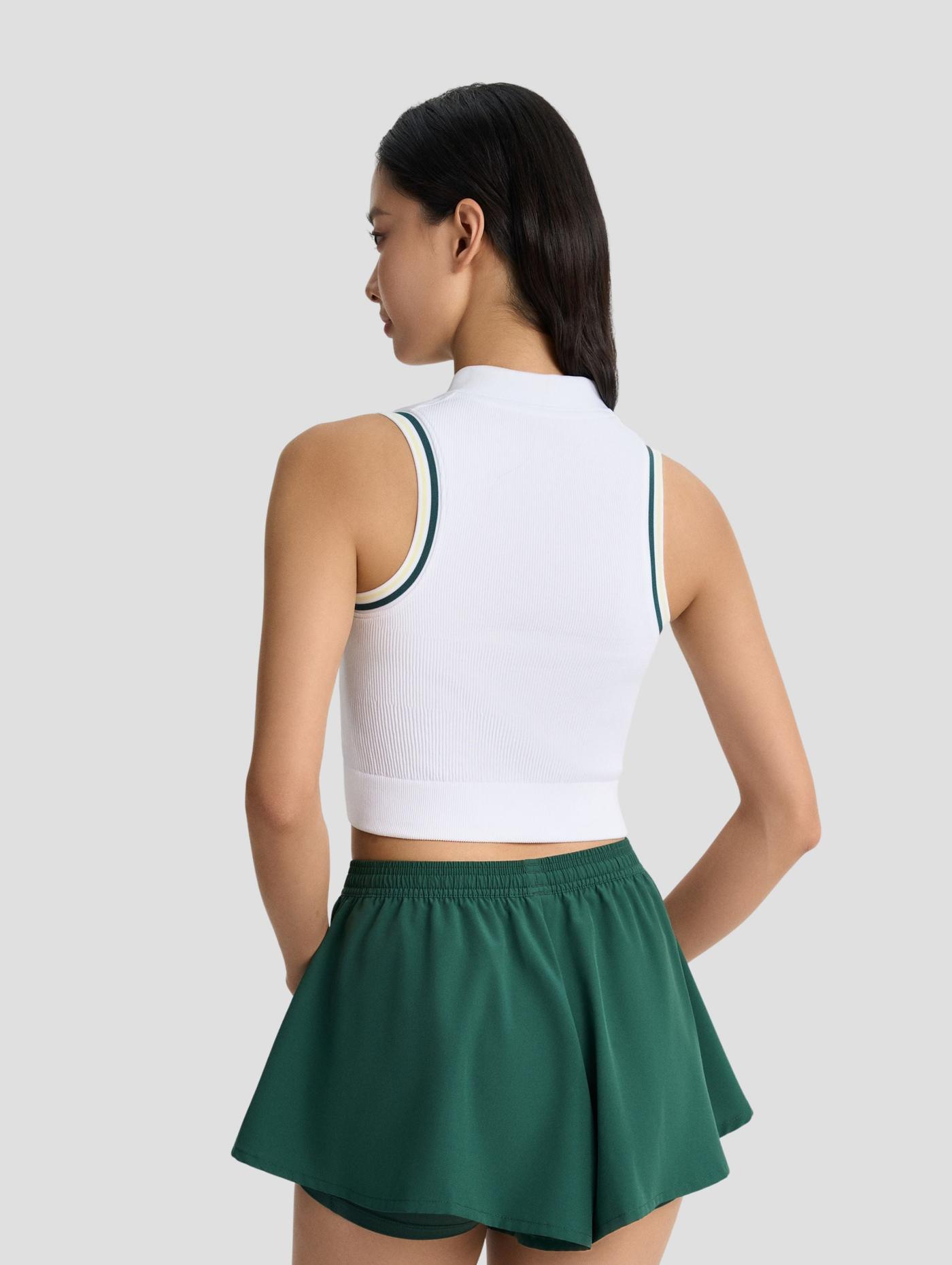 Áo polo thể thao nữ Seamless khoá kéo - undefined