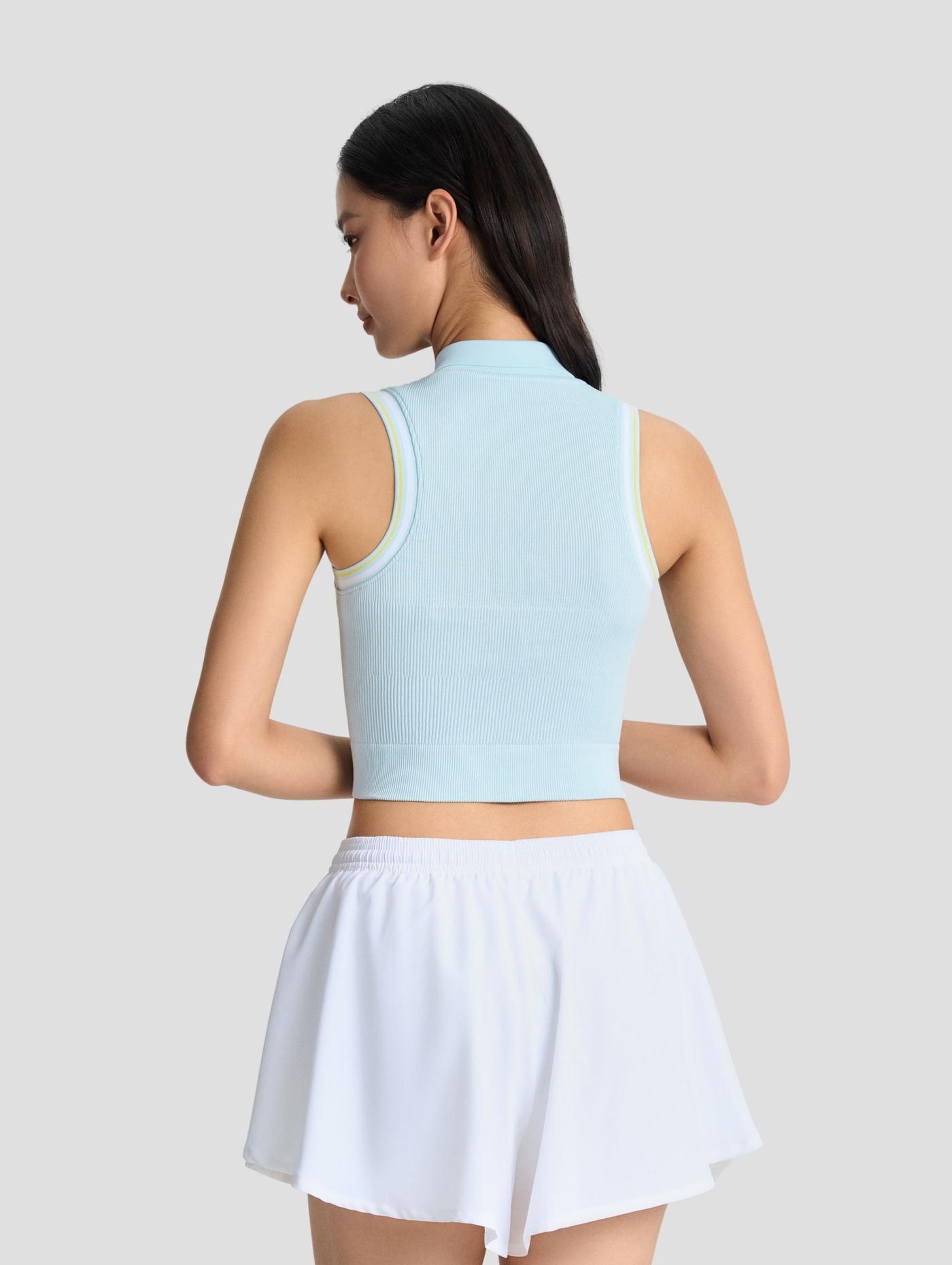Áo polo thể thao nữ Seamless khoá kéo - undefined