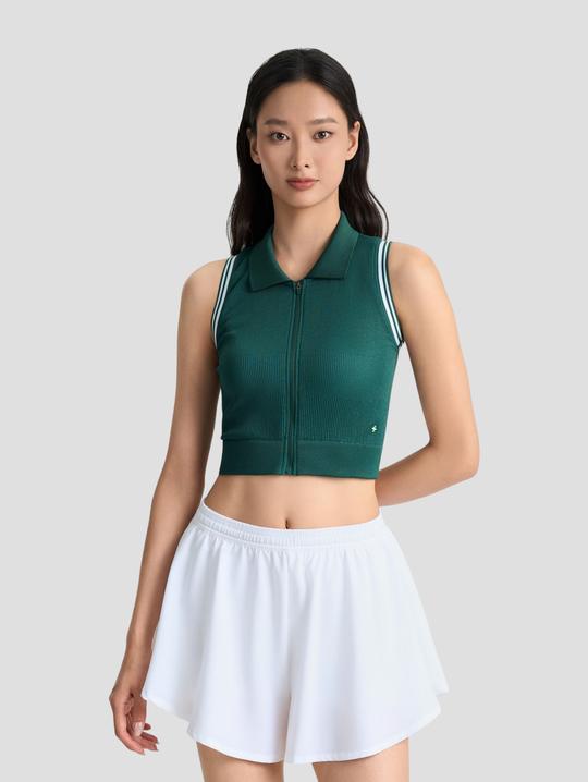 Áo polo thể thao nữ Seamless khoá kéo - undefined
