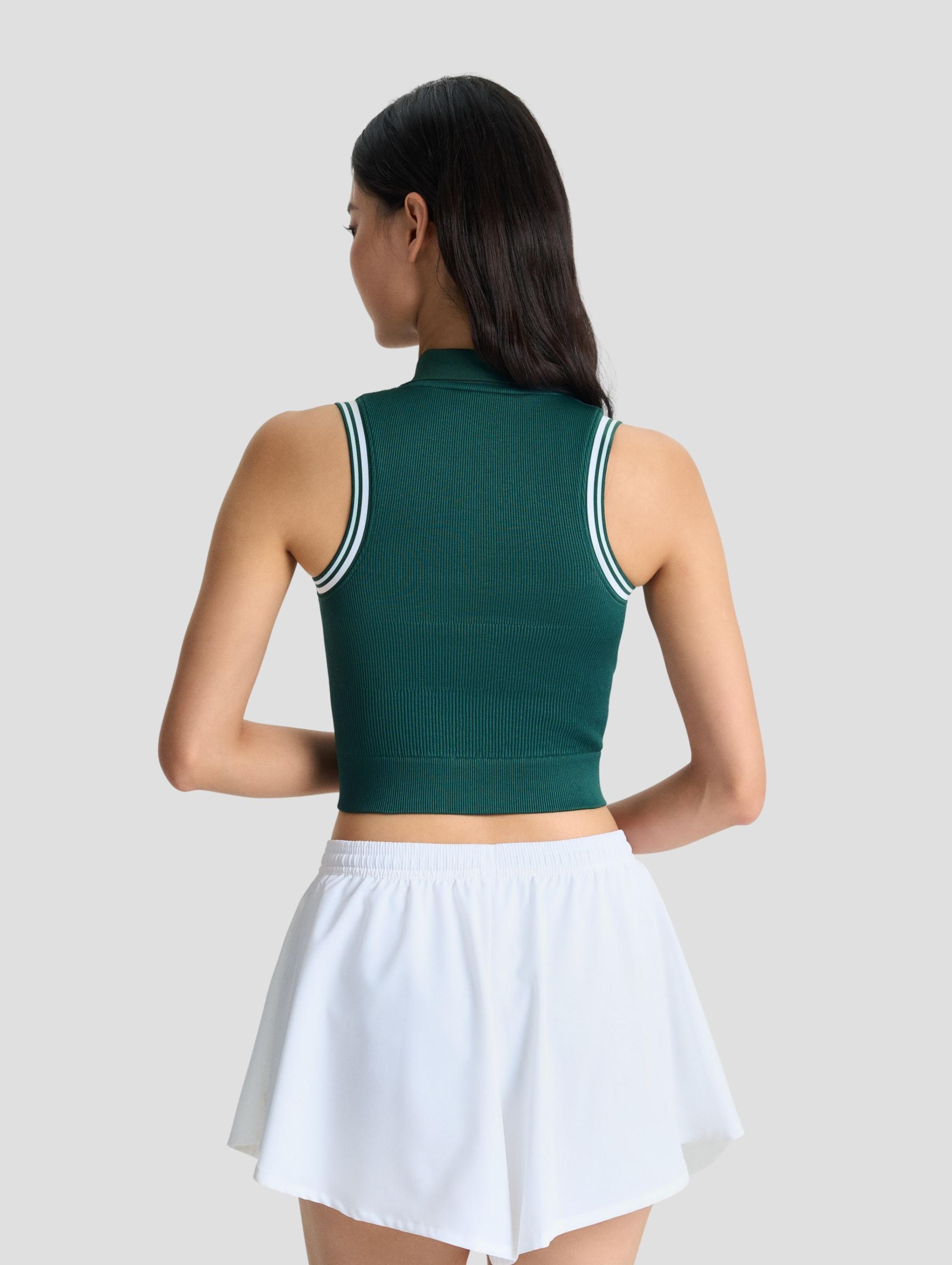 Áo polo thể thao nữ Seamless khoá kéo - undefined