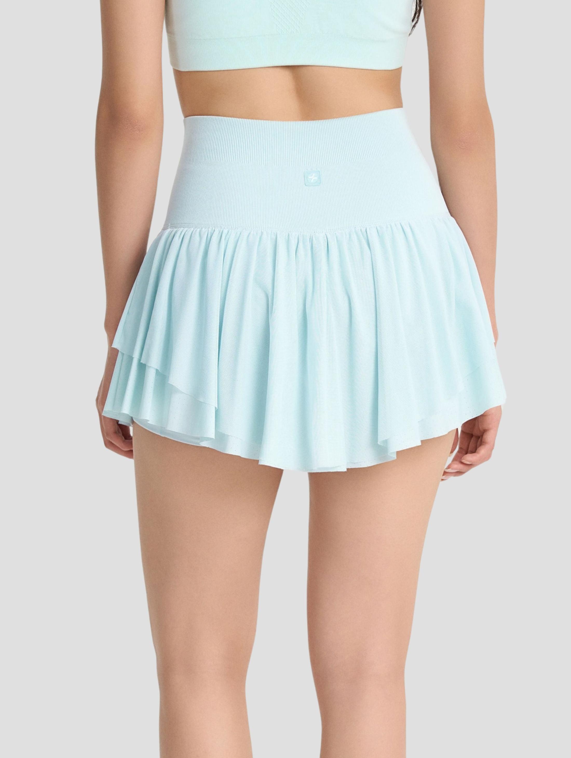 Chân váy thể thao nữ 2 tầng Seamless cạp cao - undefined