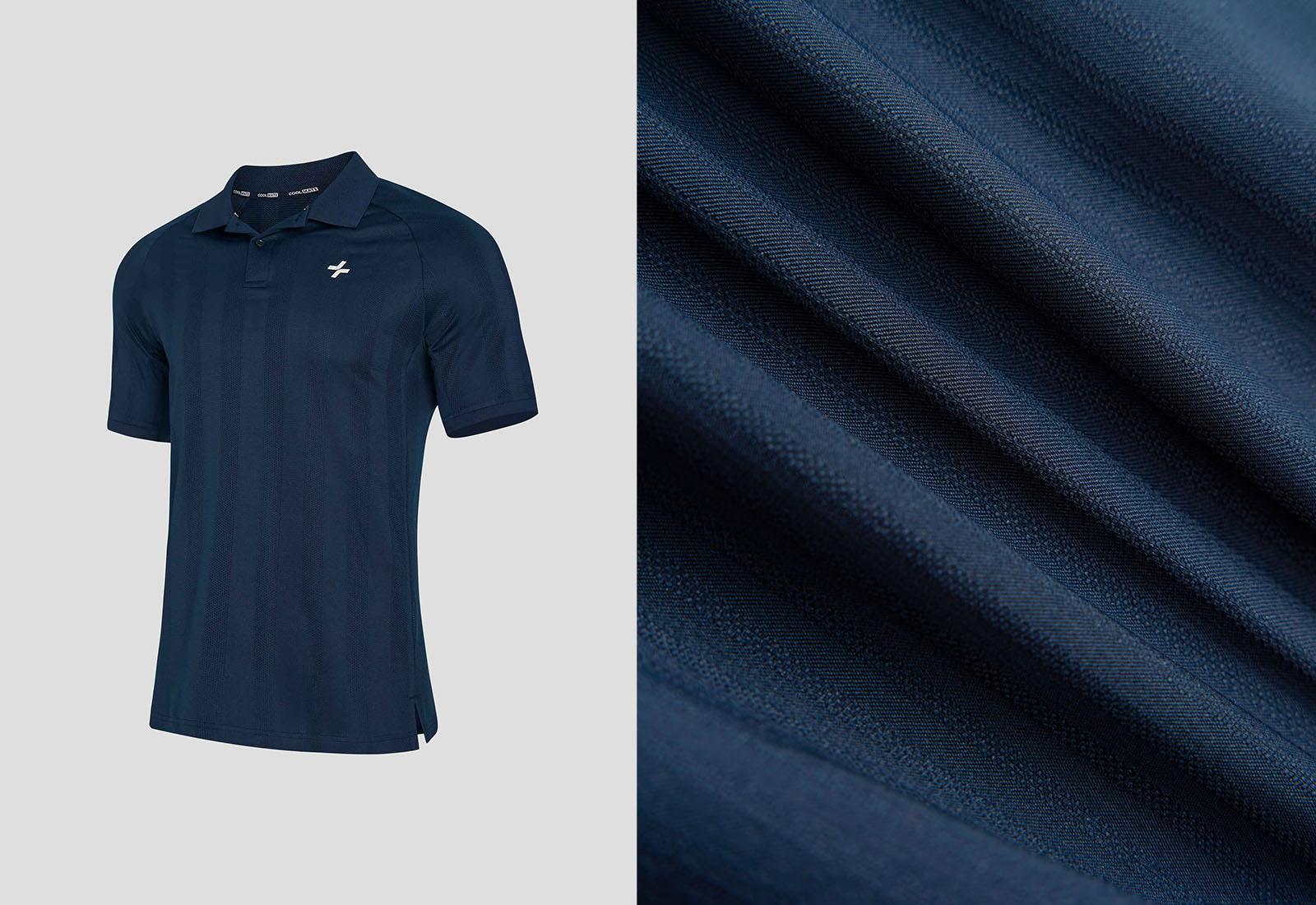 Áo Polo thể thao nam Exdry jacquard