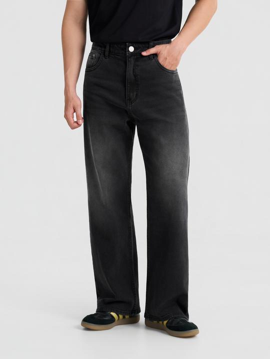 Quần Jeans Nam Relaxed dáng Straight - undefined
