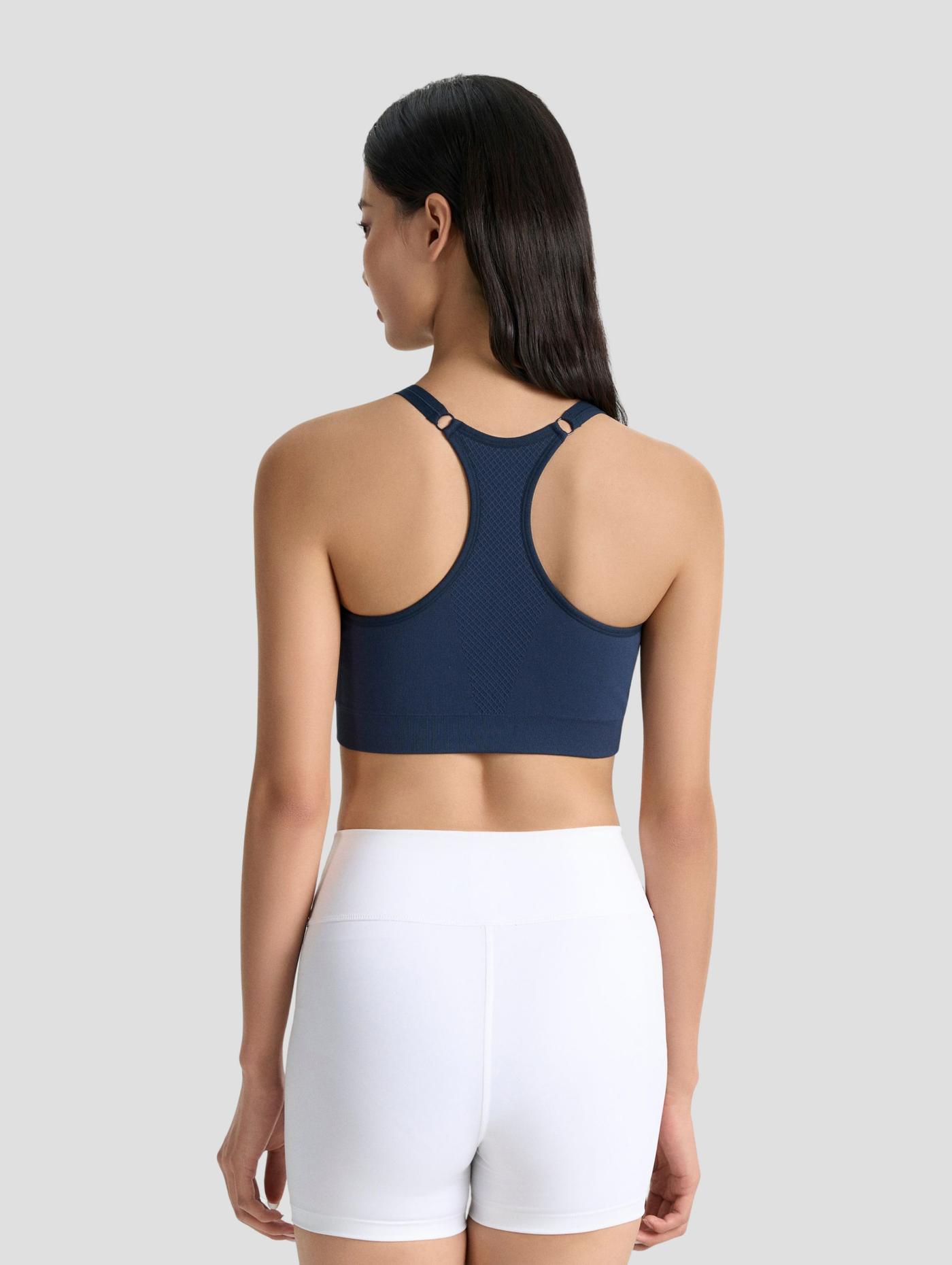 Áo bra thể thao nữ Seamless khoá kéo - undefined