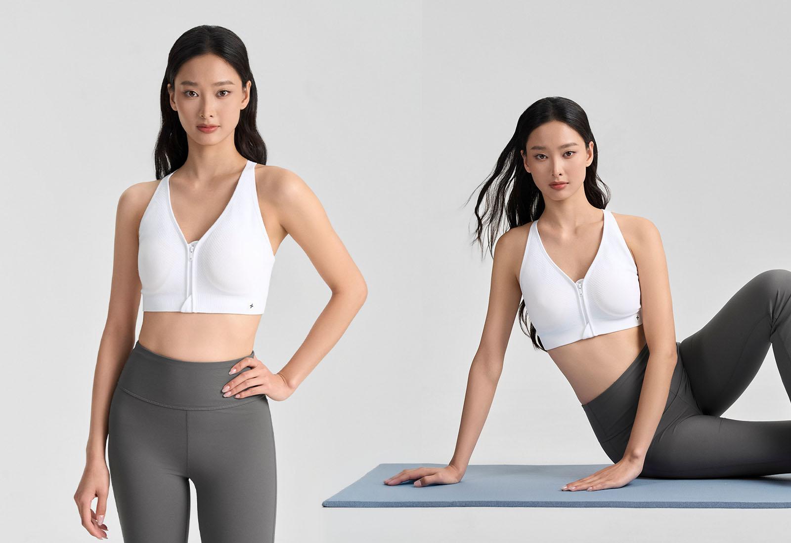 Áo bra thể thao nữ Seamless khoá kéo