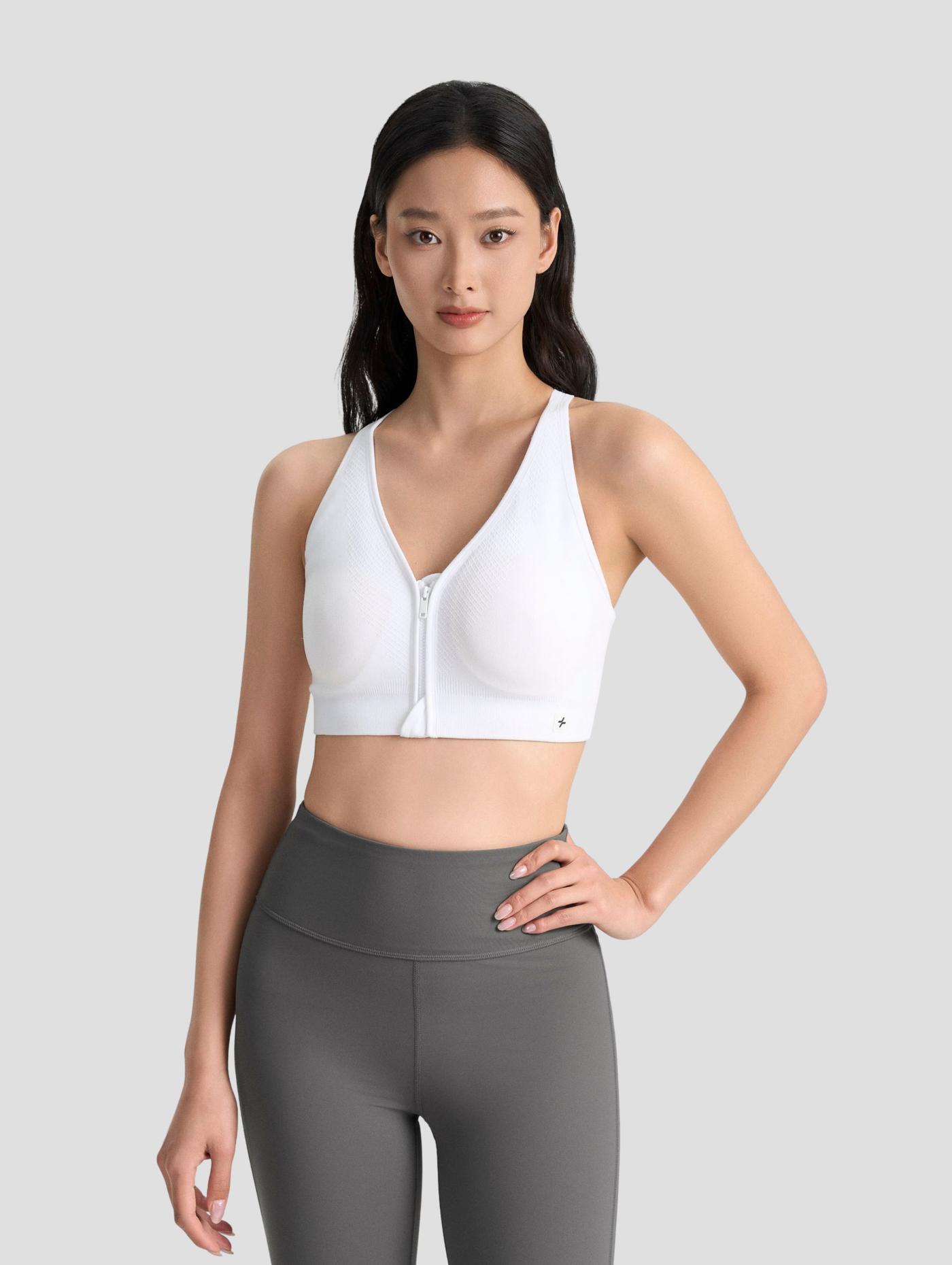 Áo bra thể thao nữ Seamless khoá kéo - undefined