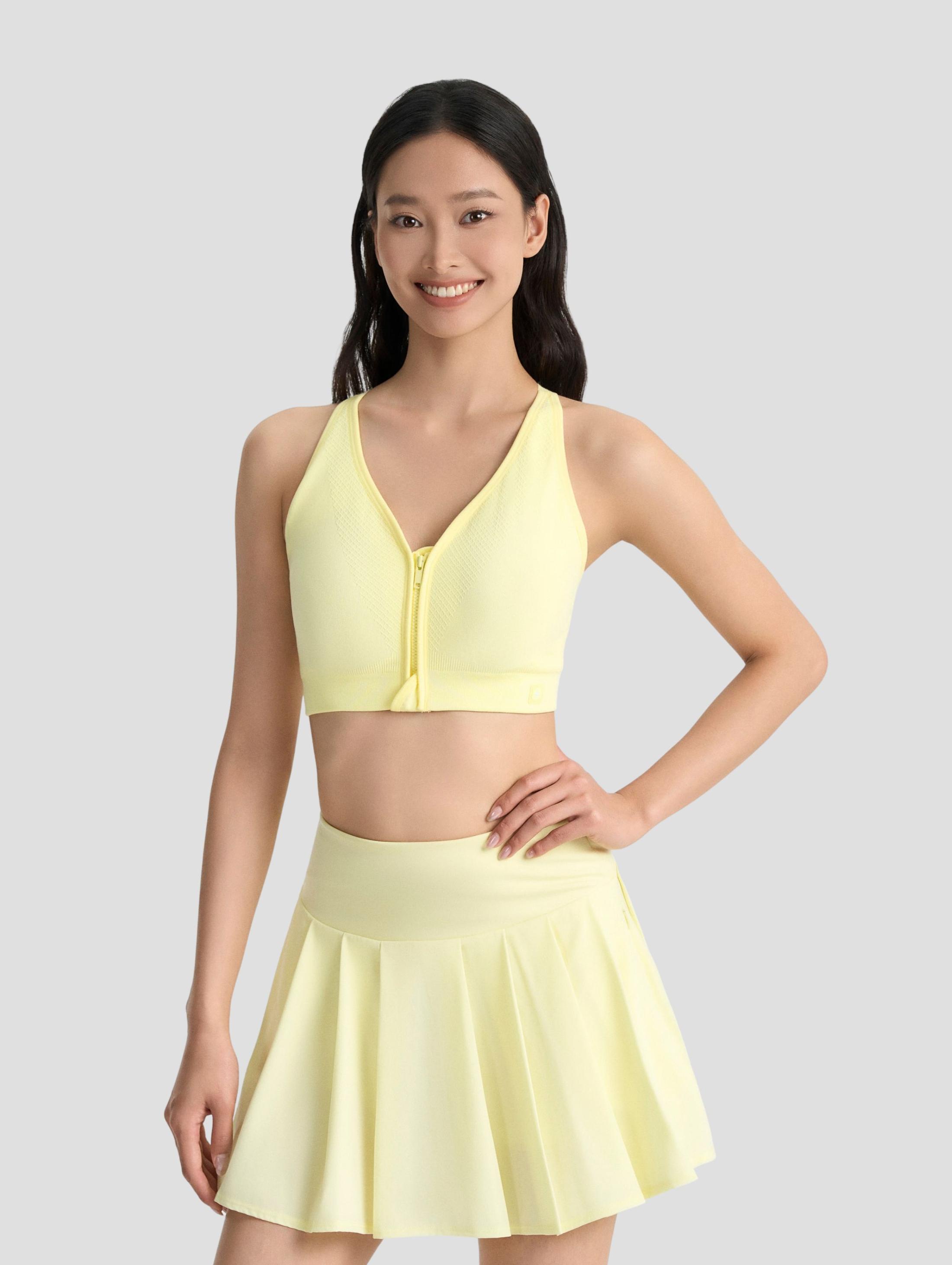 Áo bra thể thao nữ Seamless khoá kéo - undefined