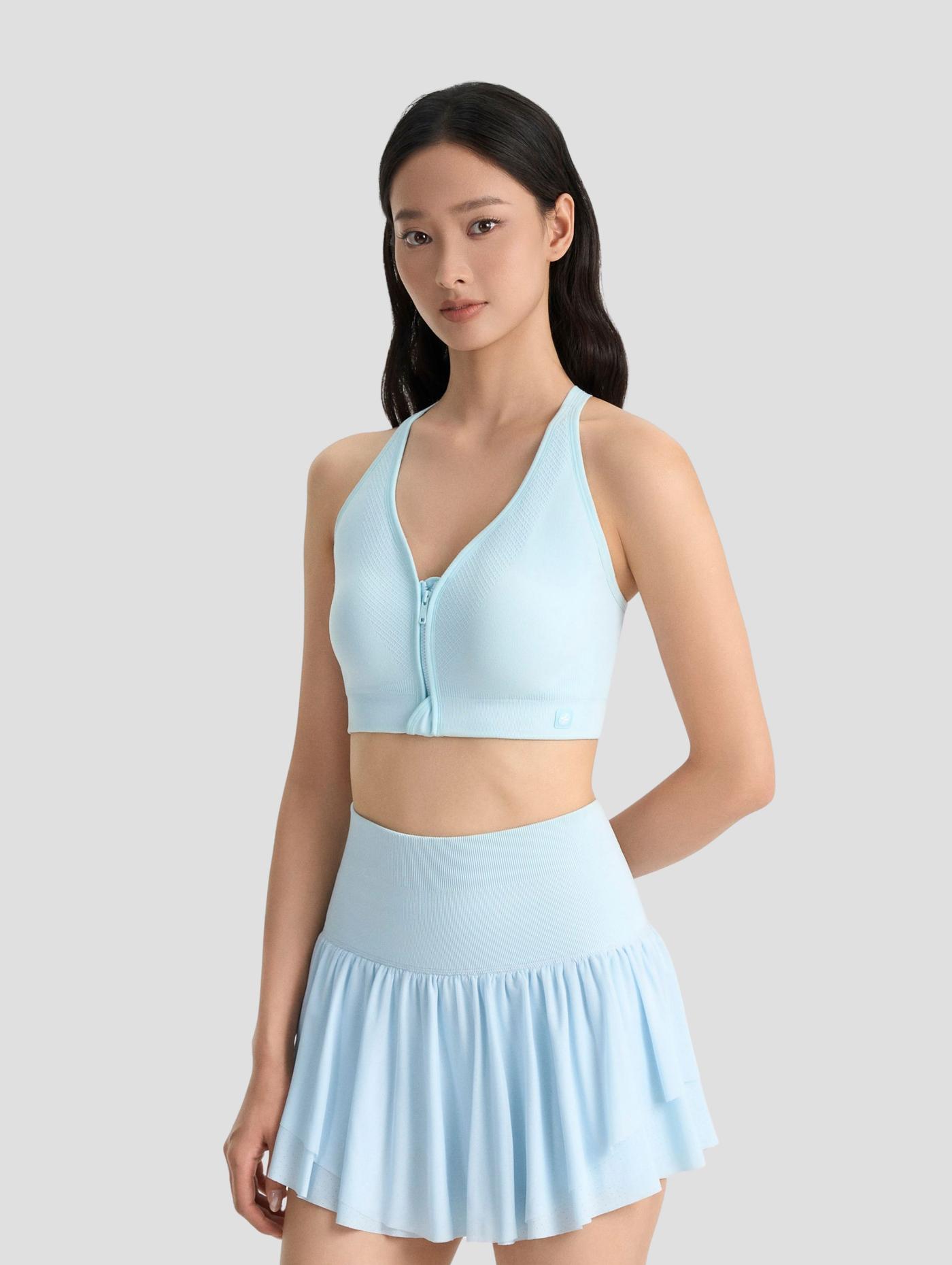 Áo bra thể thao nữ Seamless khoá kéo - undefined