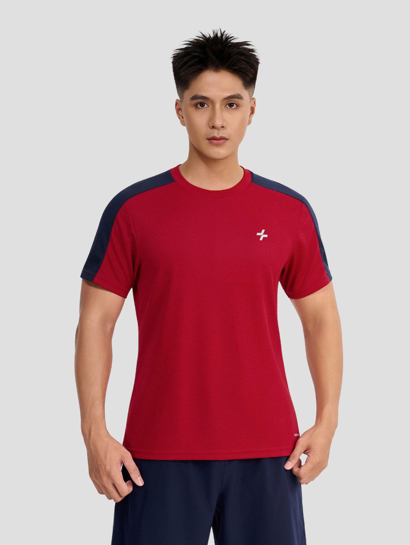 Áo thun thể thao nam Exdry Sleeve block - undefined