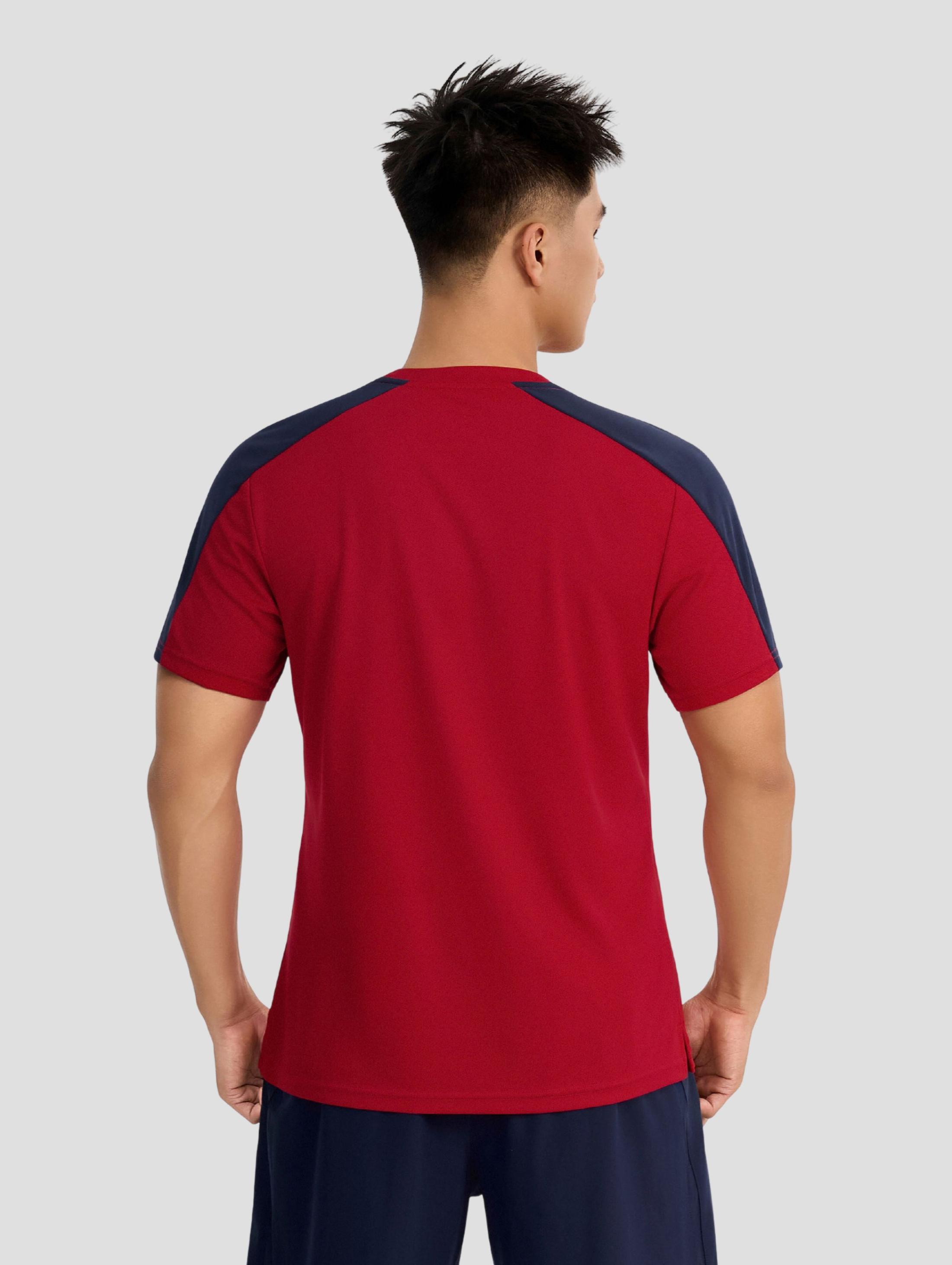 Áo thun thể thao nam Exdry Sleeve block - undefined