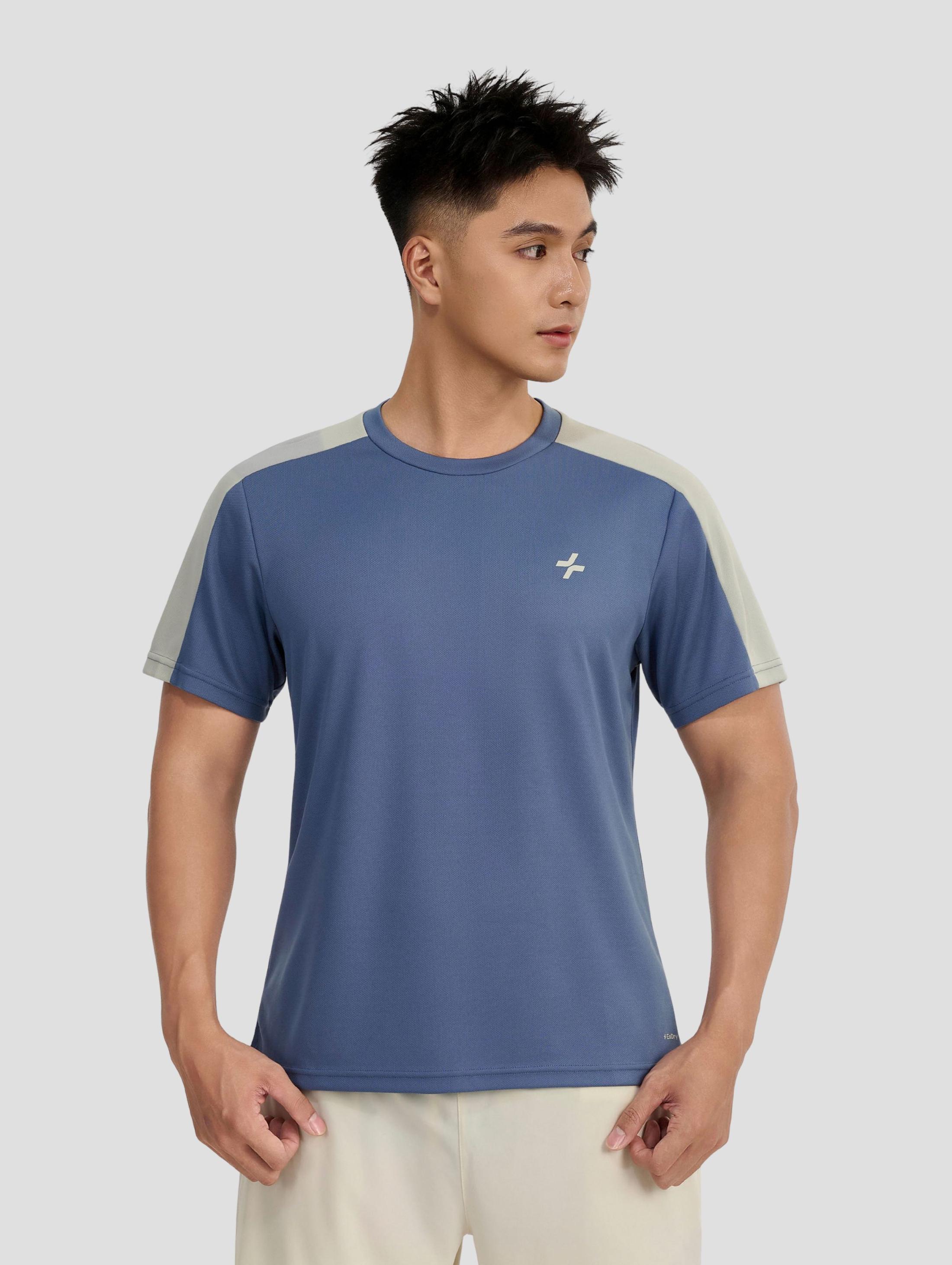 Áo thun thể thao nam Exdry Sleeve block - undefined