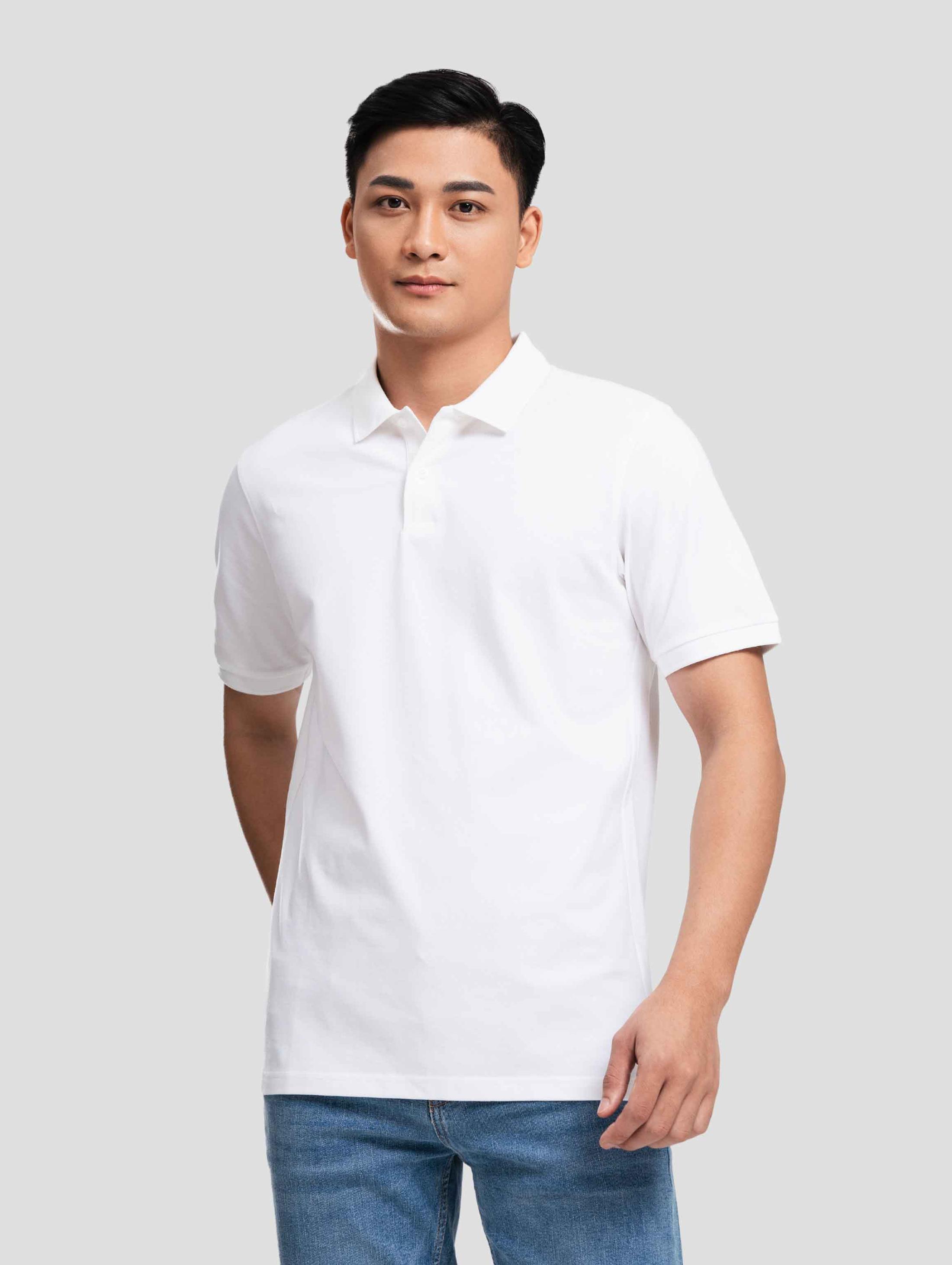 Áo Polo Nam Pique Cotton USA  - undefined