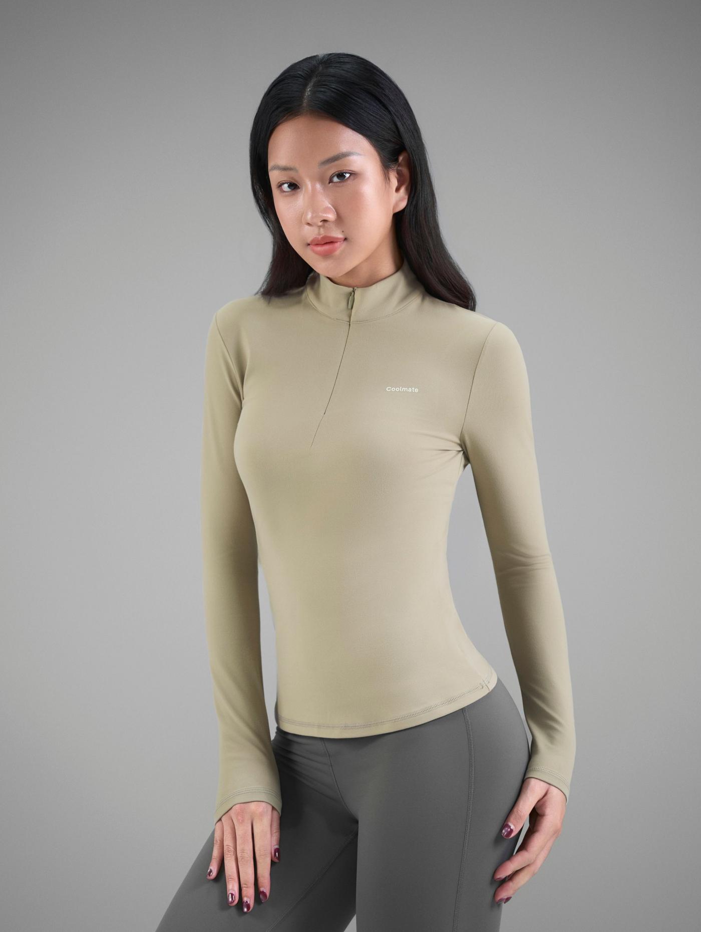 Áo dài tay thể thao nữ Exdry Halfzip - undefined
