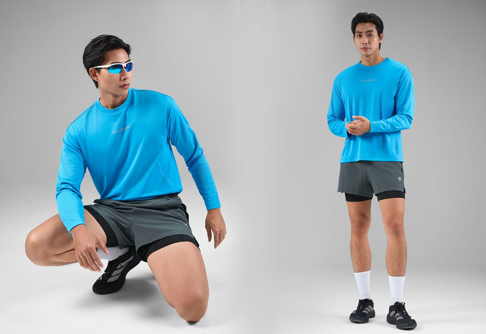 Áo dài tay thể thao nam Relax Flex Move