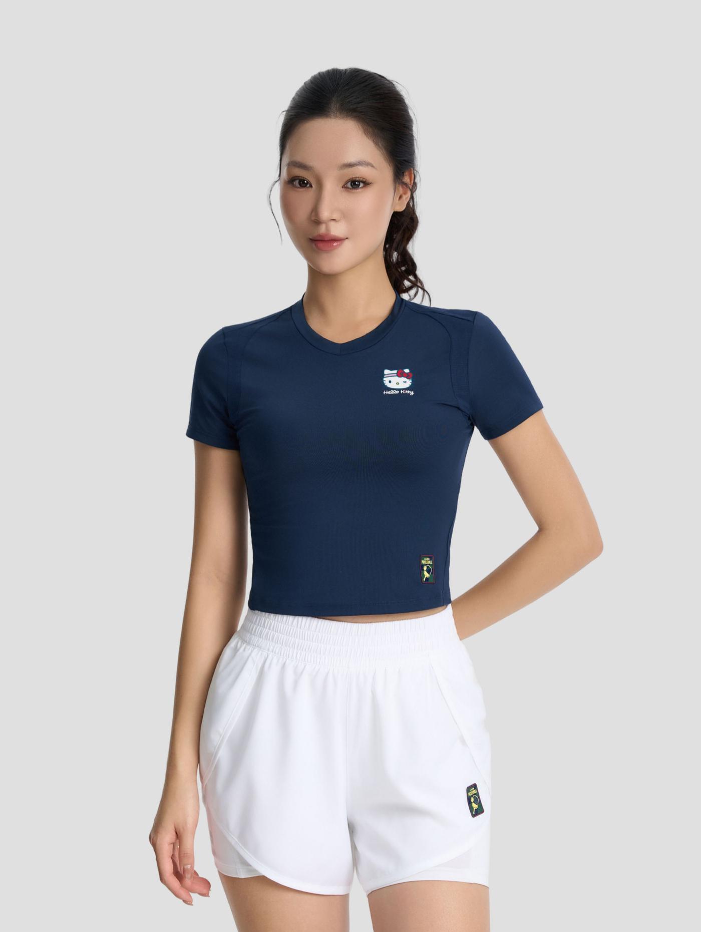 Áo Croptop Pickleball Active with Kitty - undefined