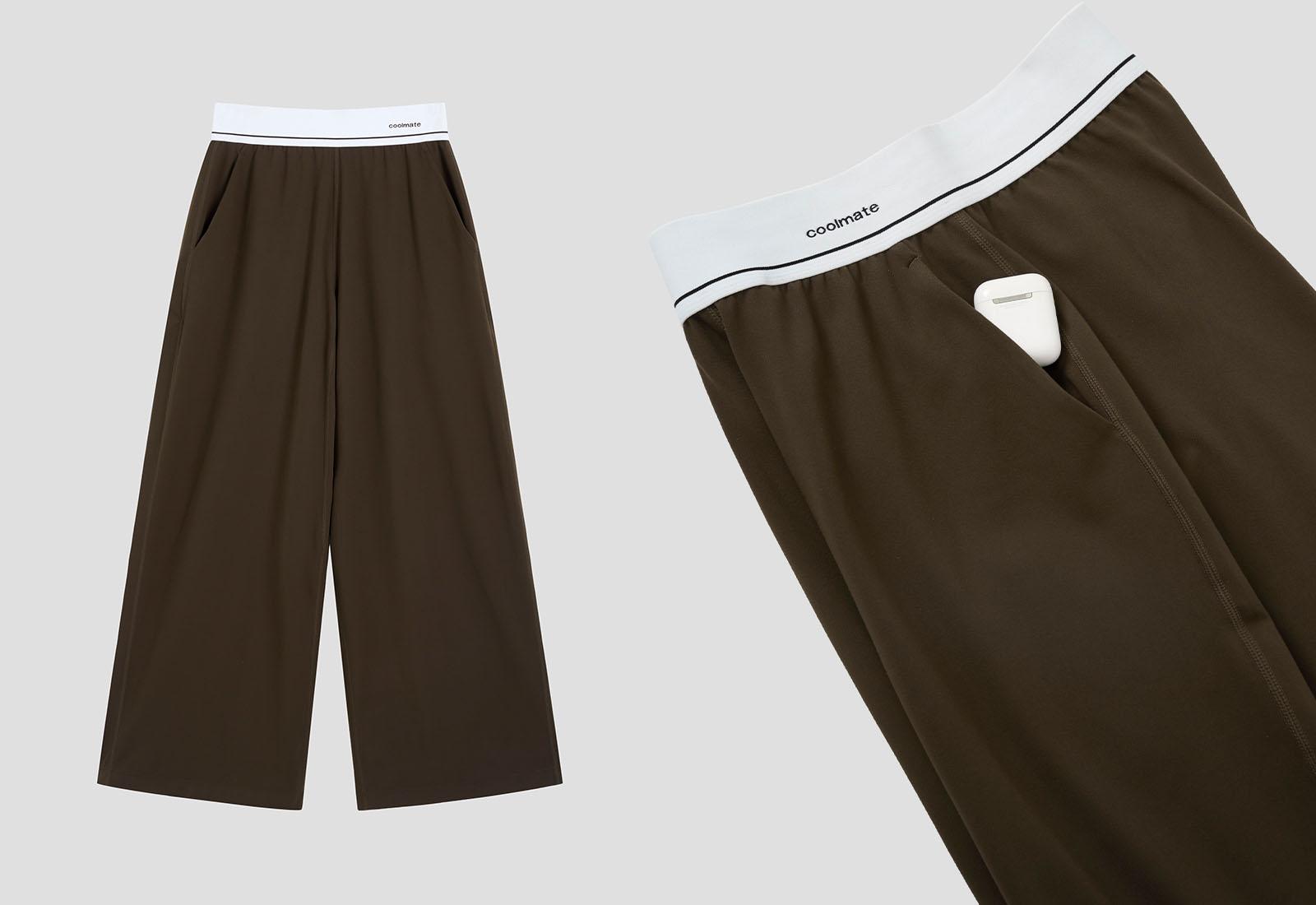 Quần wide leg nữ Flex Active
