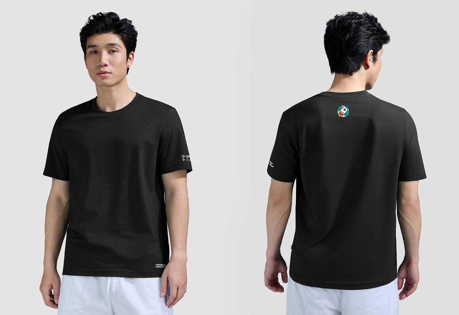 Áo Cotton Compact Care & Share Trạm phóng