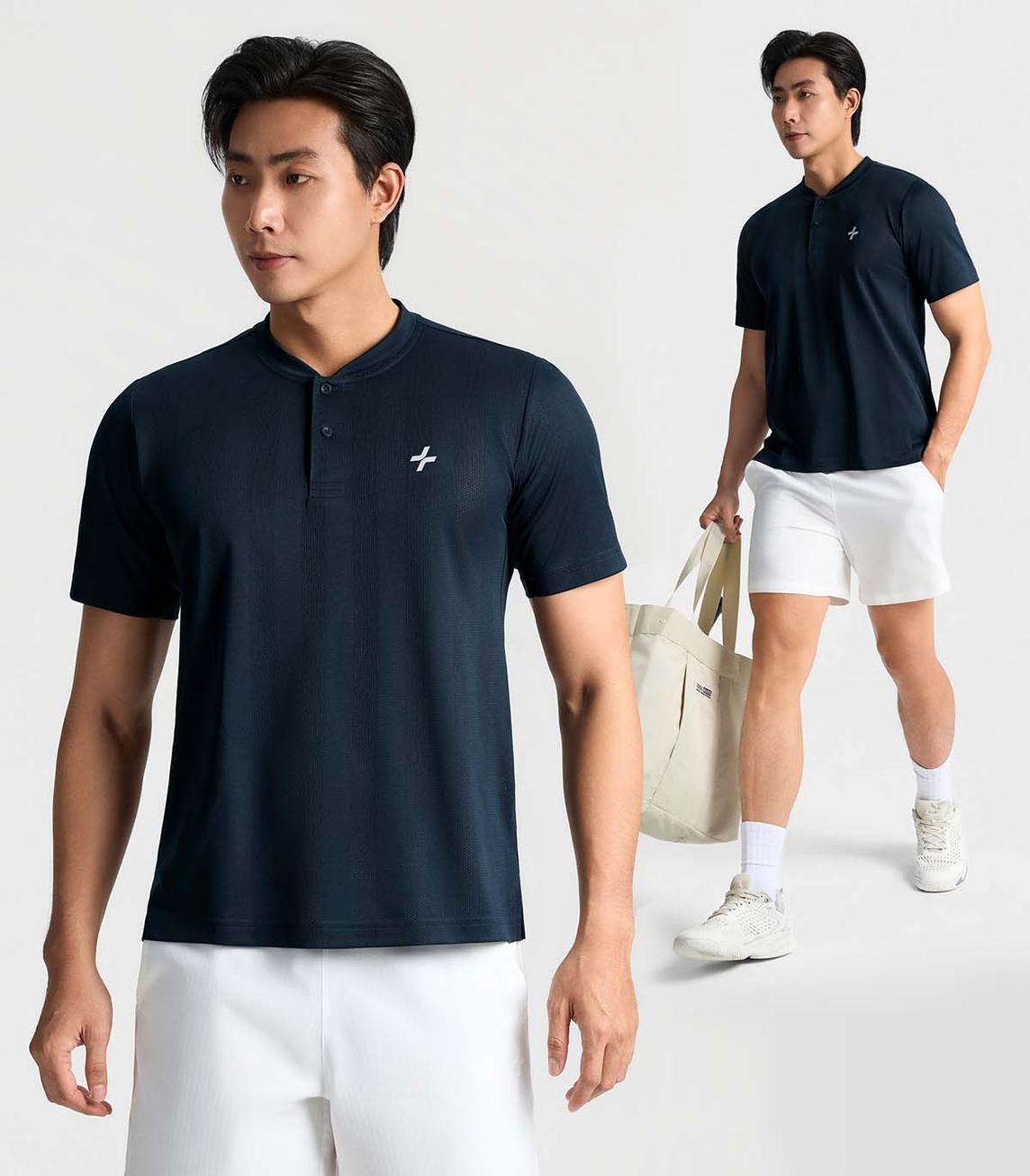 Cổ Henley cài nút