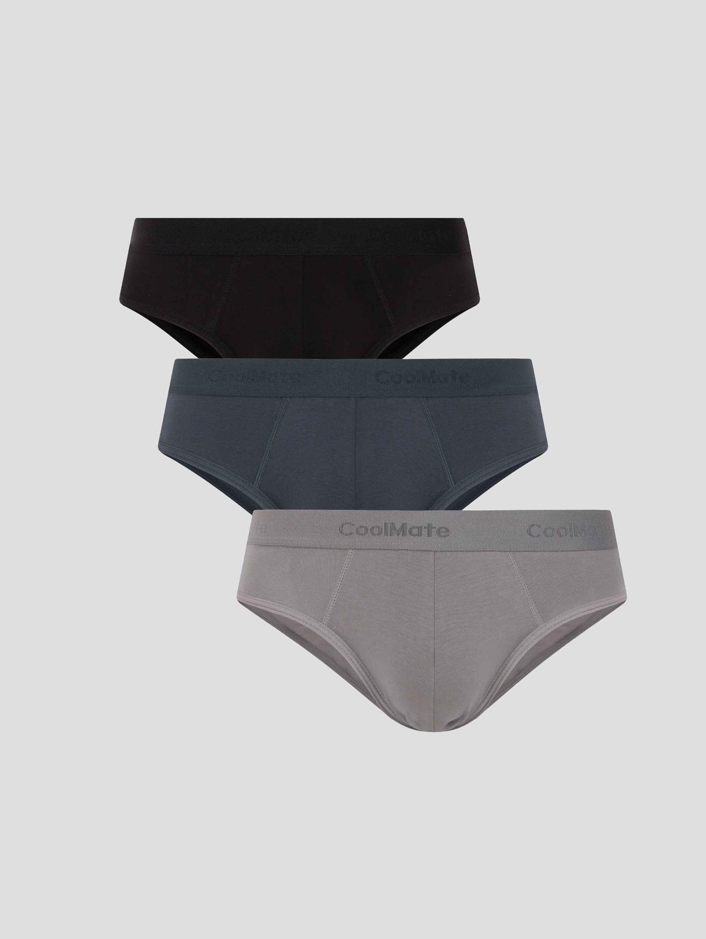 Combo 3 Quần Lót Nam Brief Cotton Compact - undefined