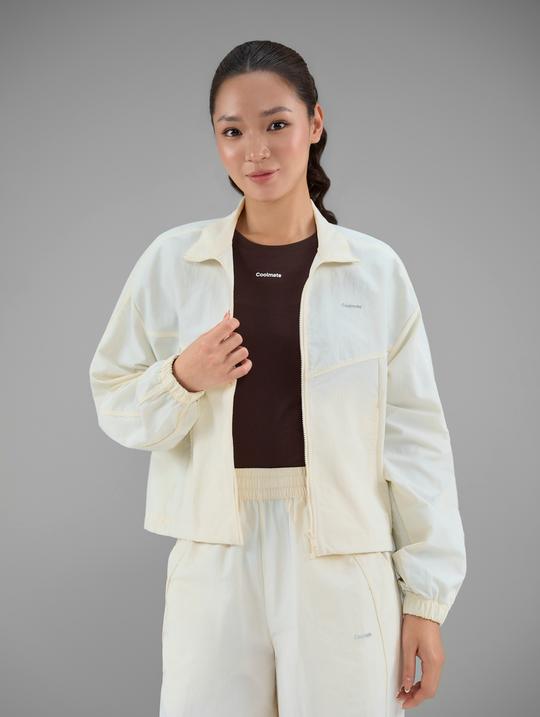 Áo khoác nữ Track Jacket Windbreaker khoá kéo - undefined