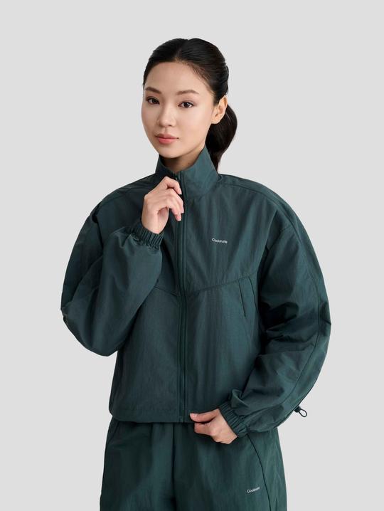 Áo khoác nữ Track Jacket Windbreaker khoá kéo - undefined