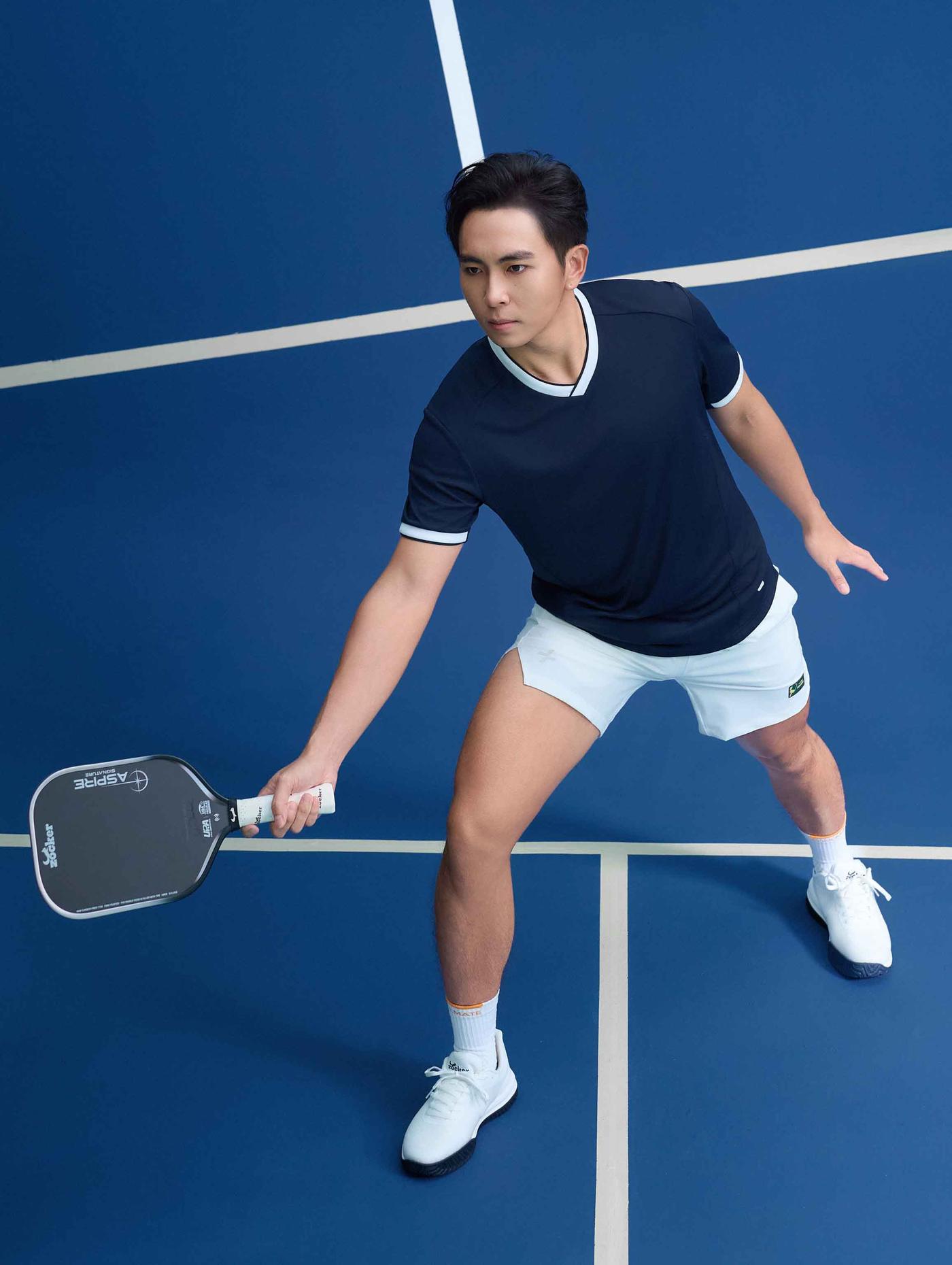 "Phúc Huỳnh x Coolmate" Áo Tshirt Pickleball nam cổ V Zero Mark - undefined