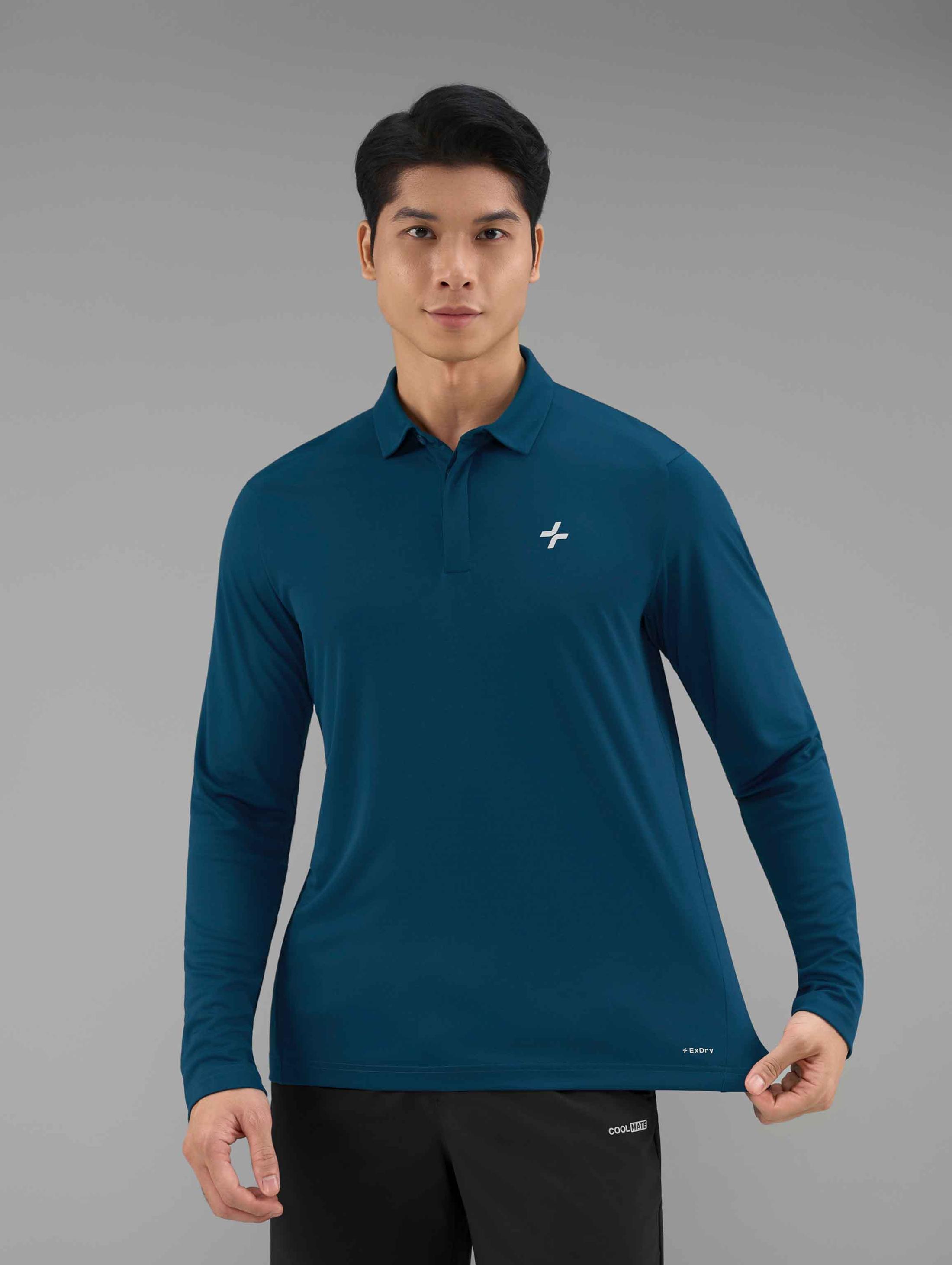 Áo polo dài tay thể thao nam Active Motion - undefined