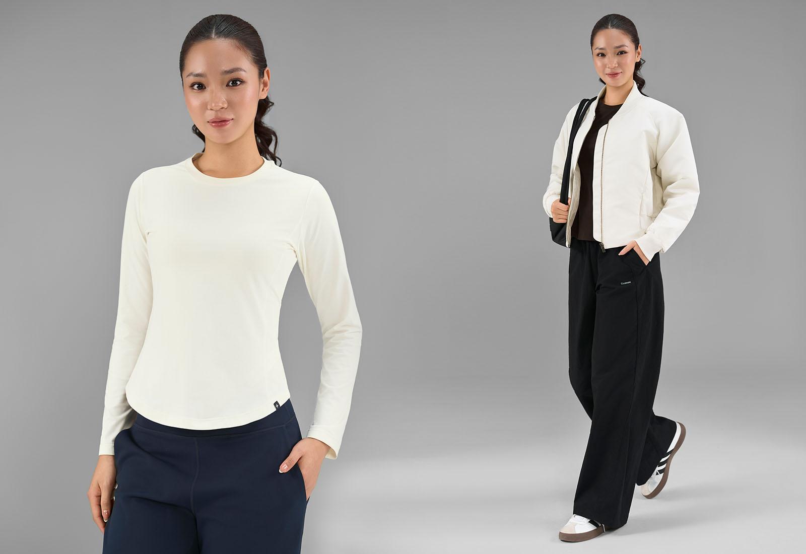 Áo dài tay thể thao nữ Regular Fit