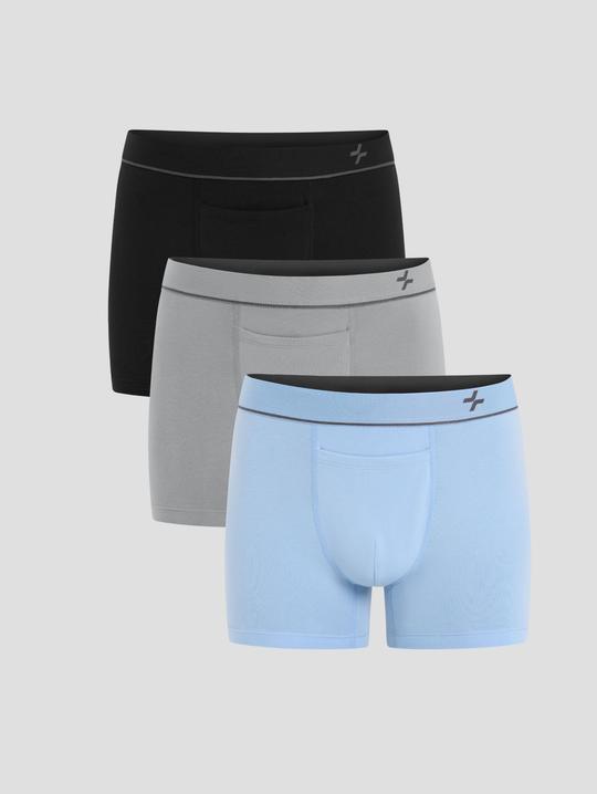 Pack 3 Quần Lót Trunk Cotton Co Giãn Comfort - undefined