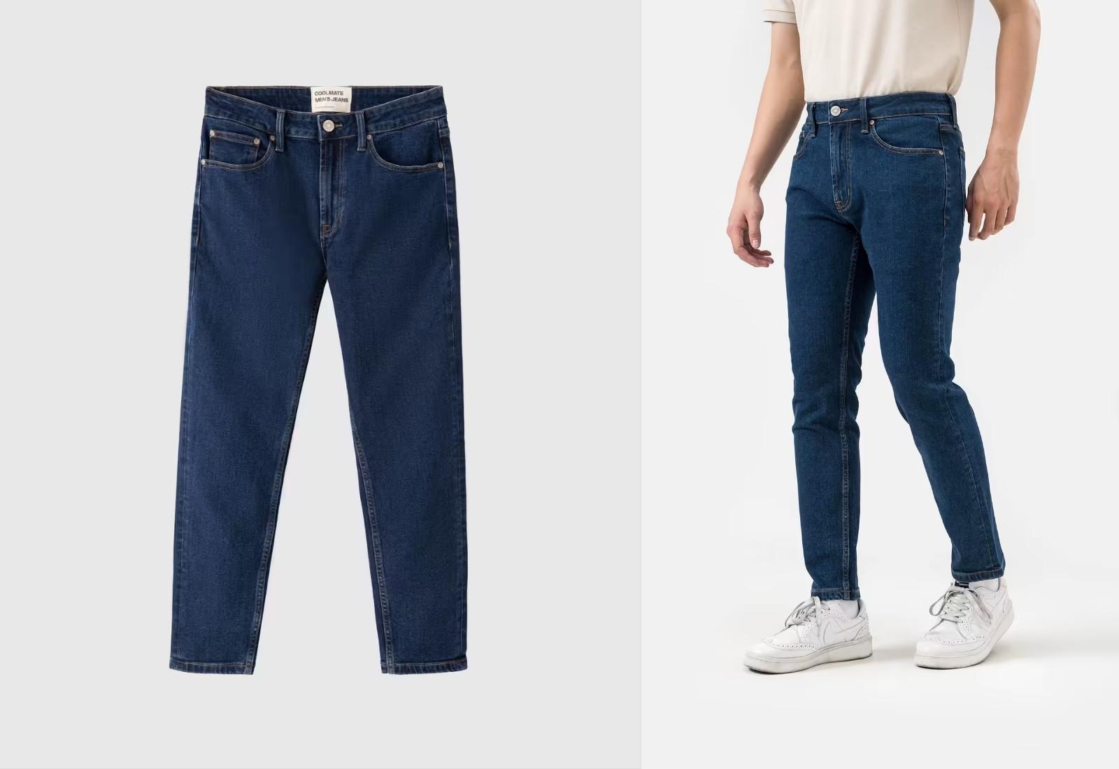 Quần Jeans Nam Basics dáng Slim fit