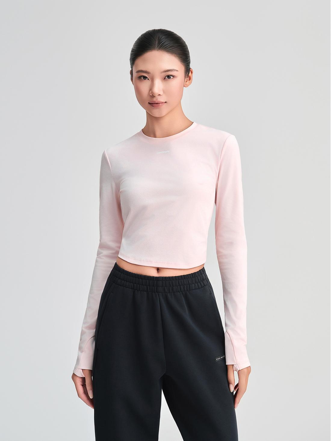 Áo dài tay thể thao nữ Croptop Flex - undefined