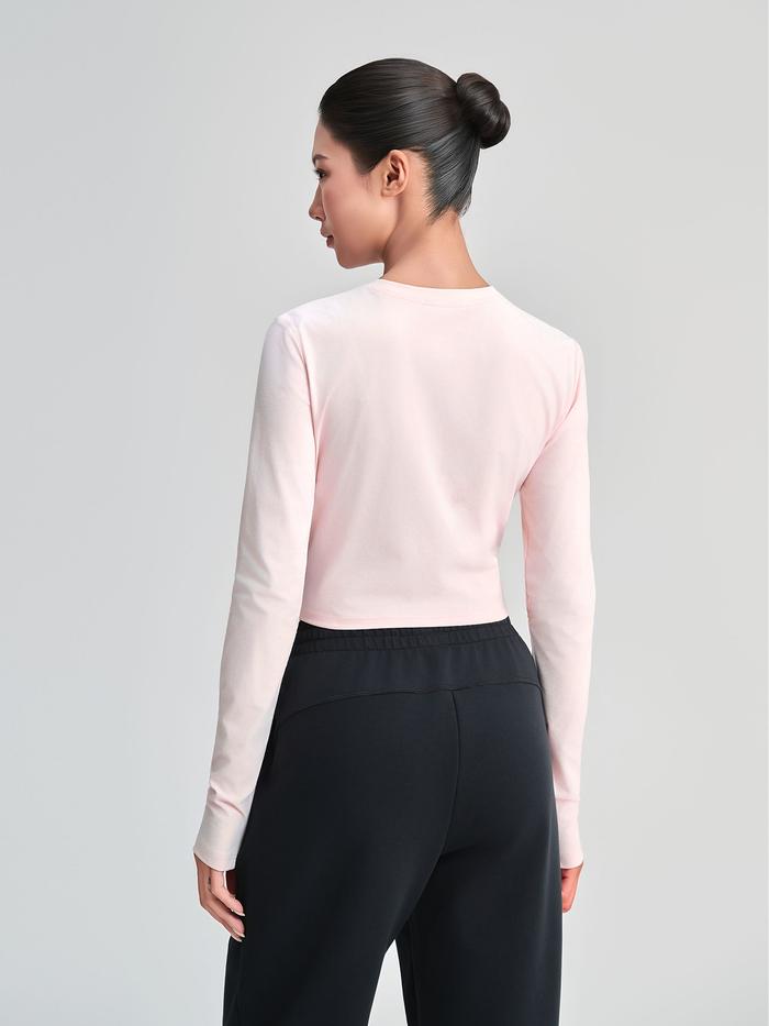 Áo dài tay thể thao nữ Croptop Flex - undefined