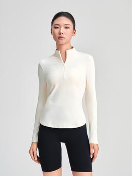 Áo dài tay thể thao nữ khoá zip - undefined