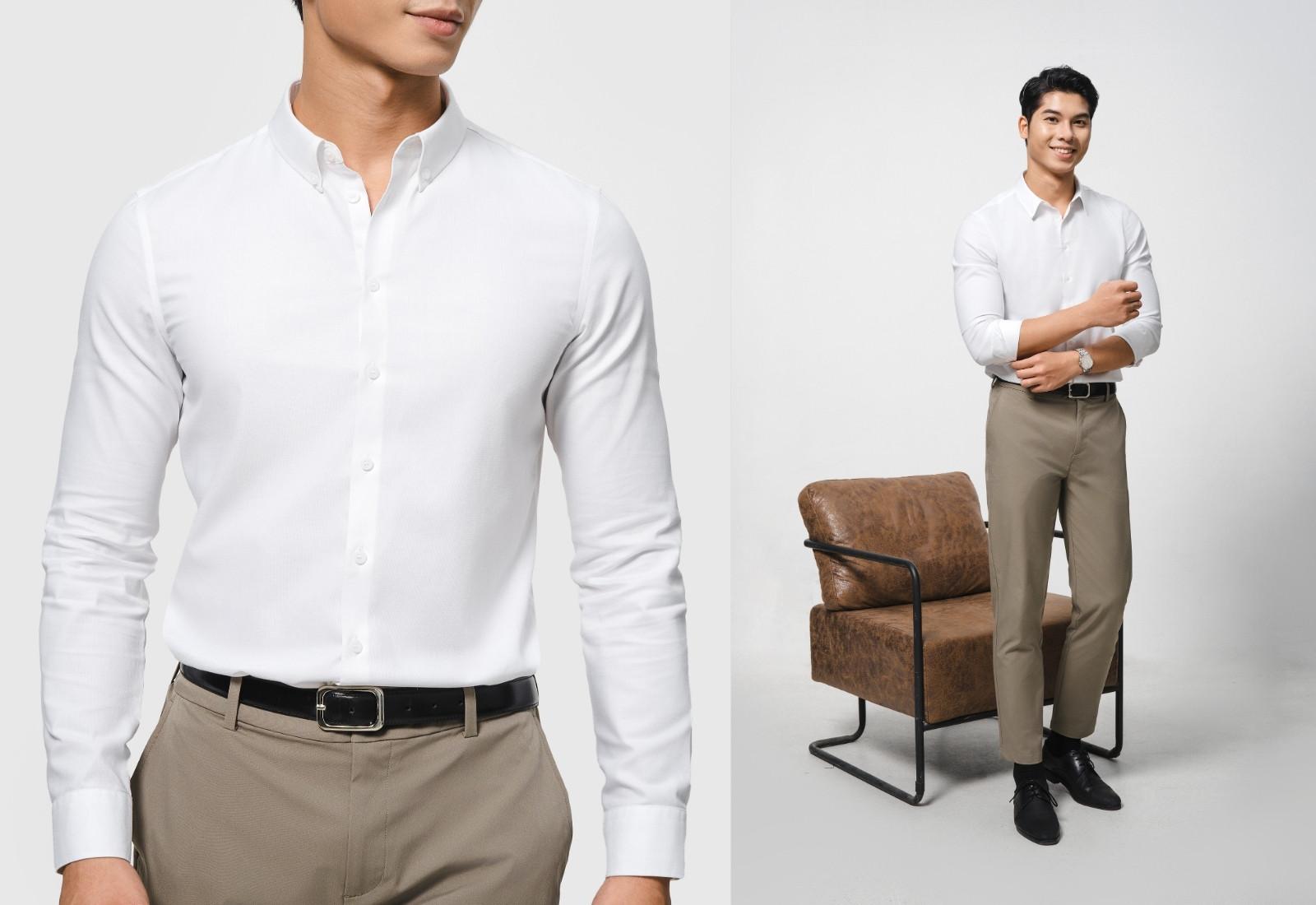 Áo Sơ Mi Dài Tay Premium Dobby 