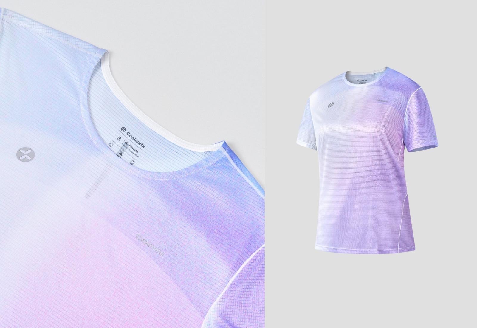 Áo thun chạy bộ nữ Luman Gradient