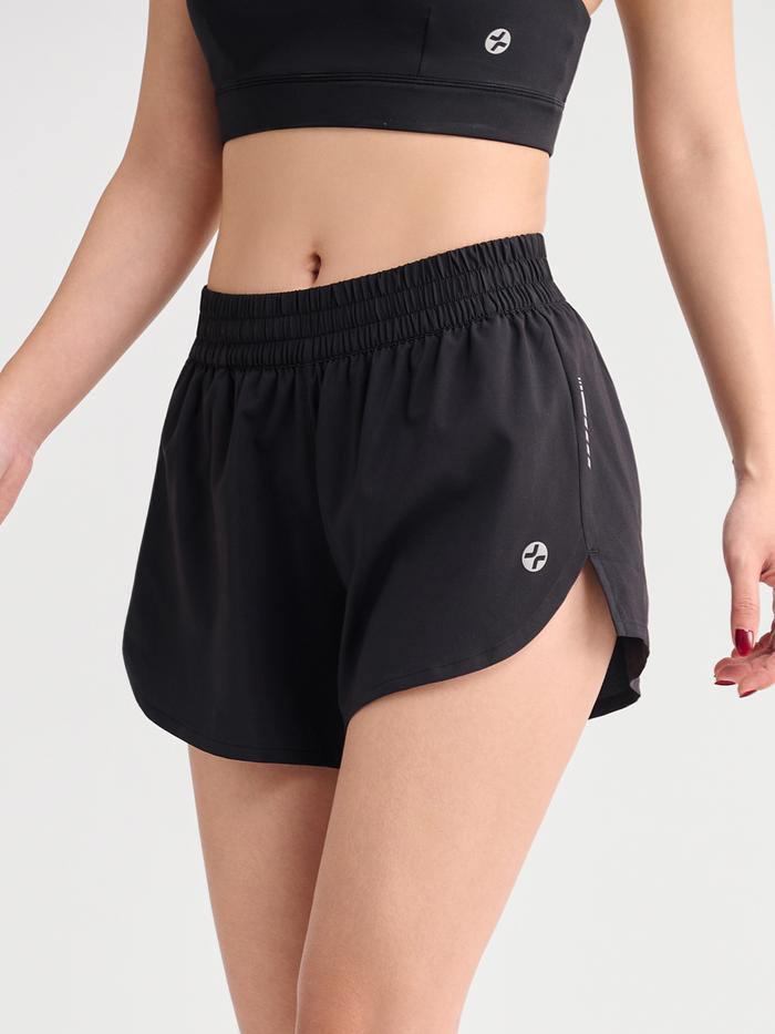 Quần shorts nữ chạy bộ 2 lớp Pace shorts 3.5IN - undefined