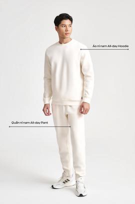 Set nỉ nam All-day Sweatshirt - Trắng - undefined
