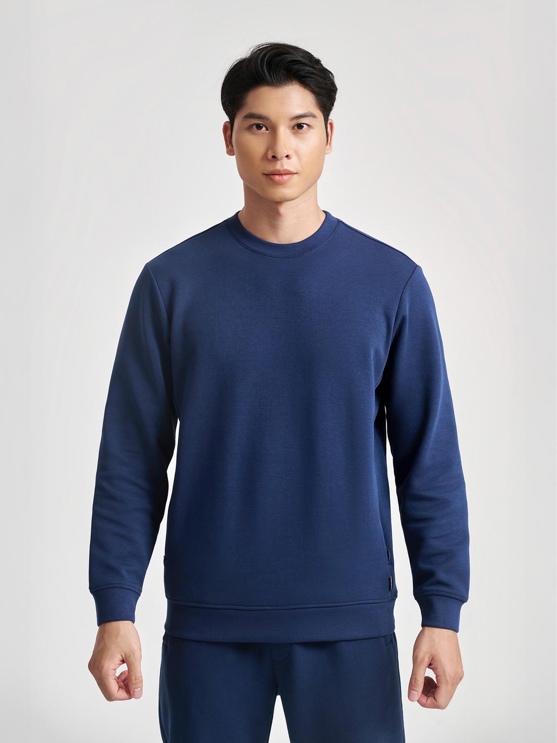 Set nỉ nam All-day Sweatshirt - Xanh Navy - undefined