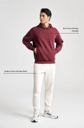 Set nỉ nam All-day Hoodie - Đỏ - undefined