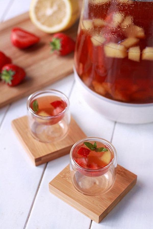 Cách pha Cocktail từ rượu Whisky và táo tươi - Cocktail trà táo