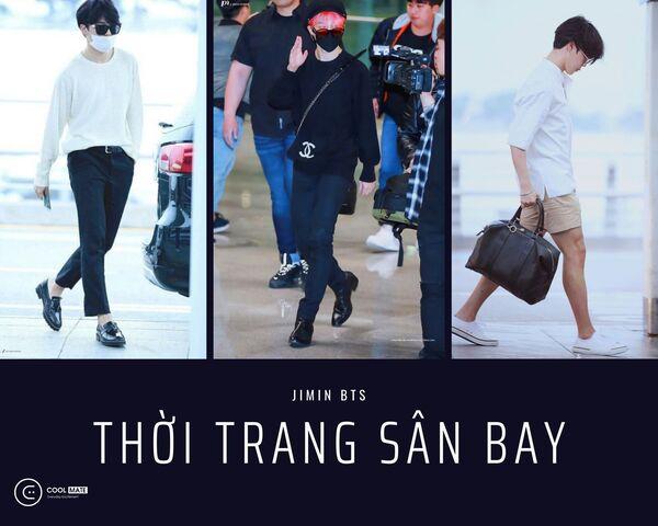 Gu thời trang sân bay của Jimin BTS