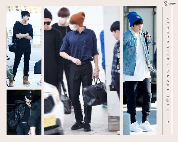 Thời trang sân bay của Jungkook BTS
