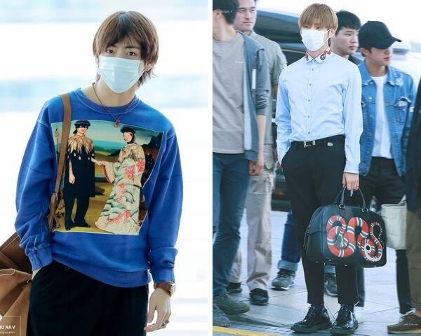 V - fan ruột của Gucci