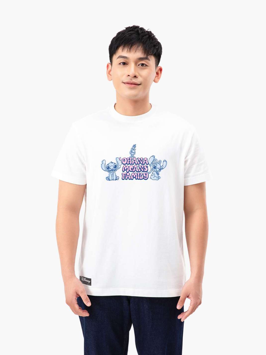 Áo thun Cotton 220gsm Stitch Ohana Mean Family - undefined