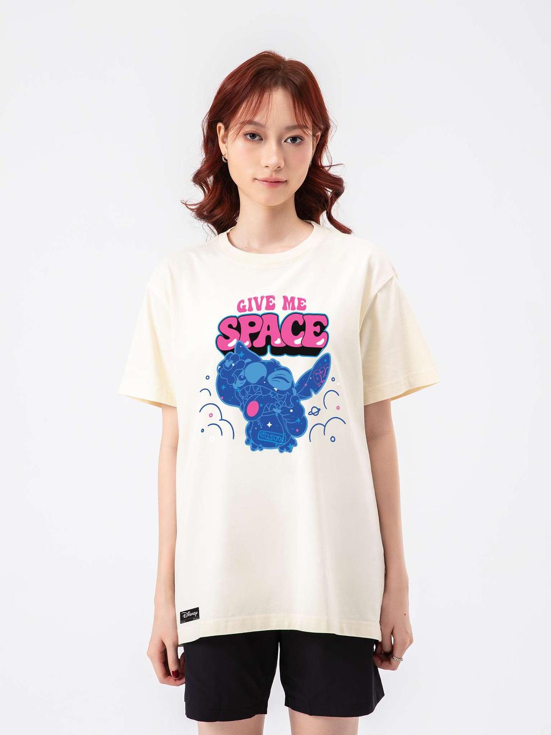 Áo thun Relaxed Fit Stitch Give Me Space - undefined