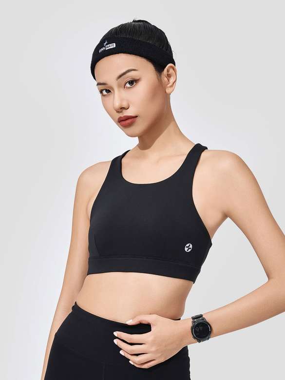Áo Bra chạy bộ phối lưới Medium Support - undefined